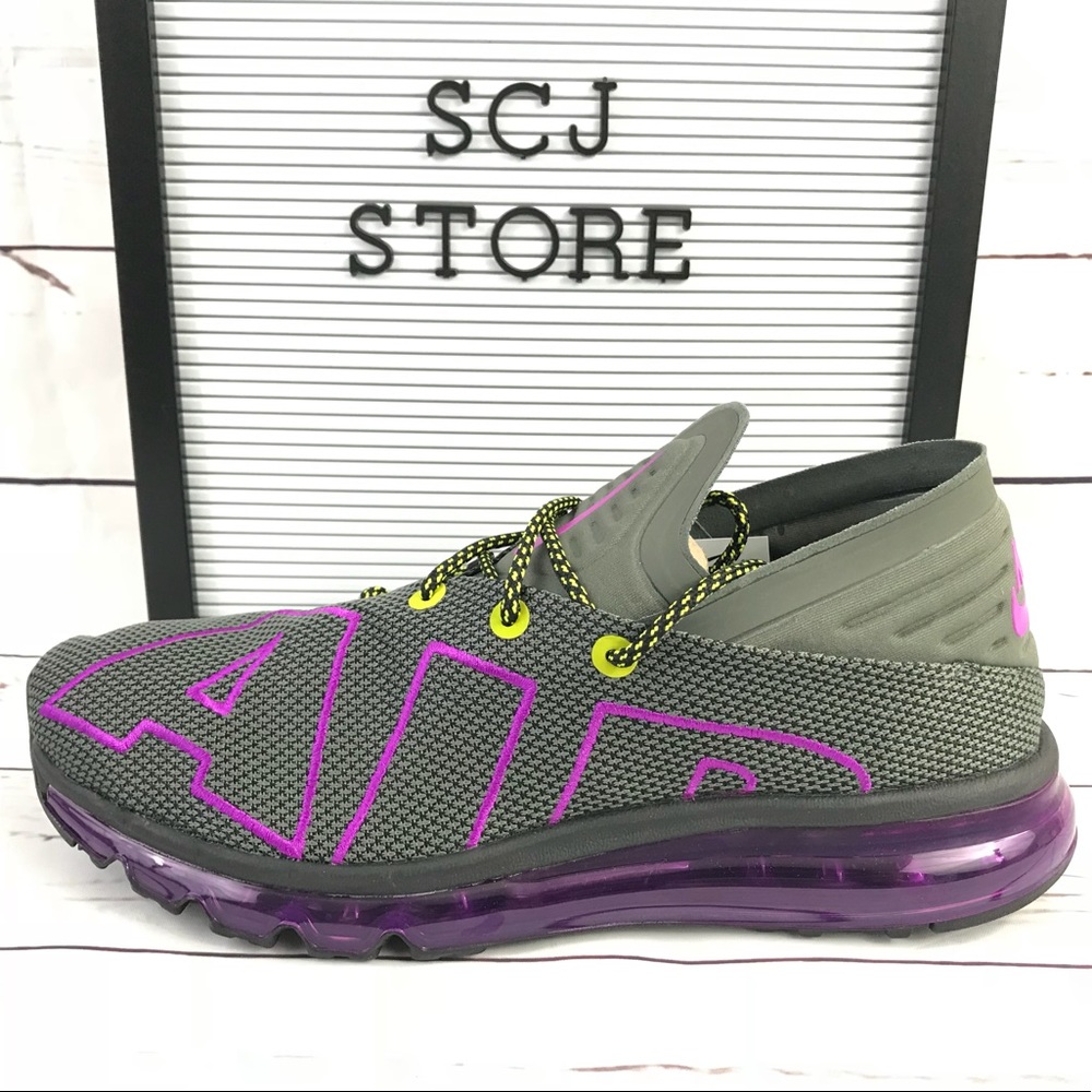 Nike Air Max Flair Up Tempo Running Gray purple
